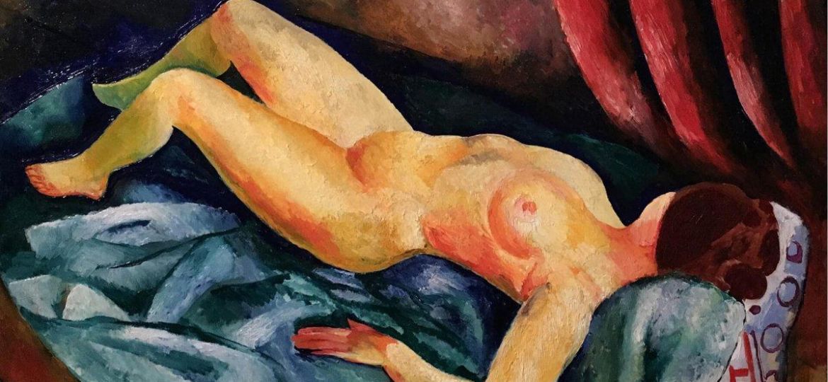 М. Кислинг - Обнаженная на диване, 1919