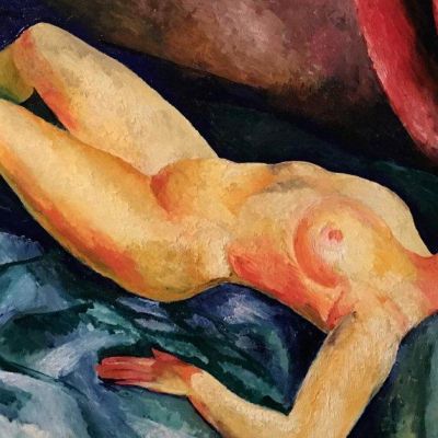 М. Кислинг - Обнаженная на диване, 1919