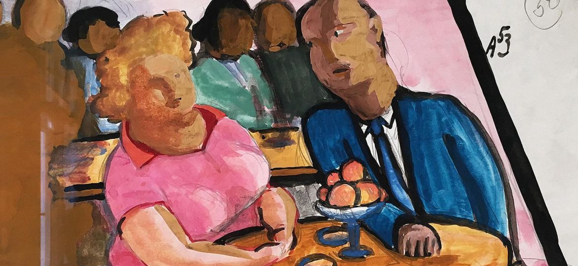 Александр Арефьев - Сцена в кафе, 1953 3