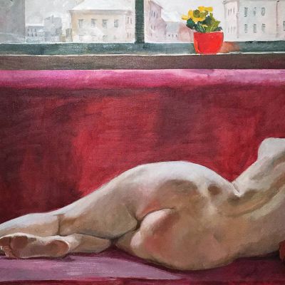 А. Дейнека - Натурщица, 1936 (холст, масло)