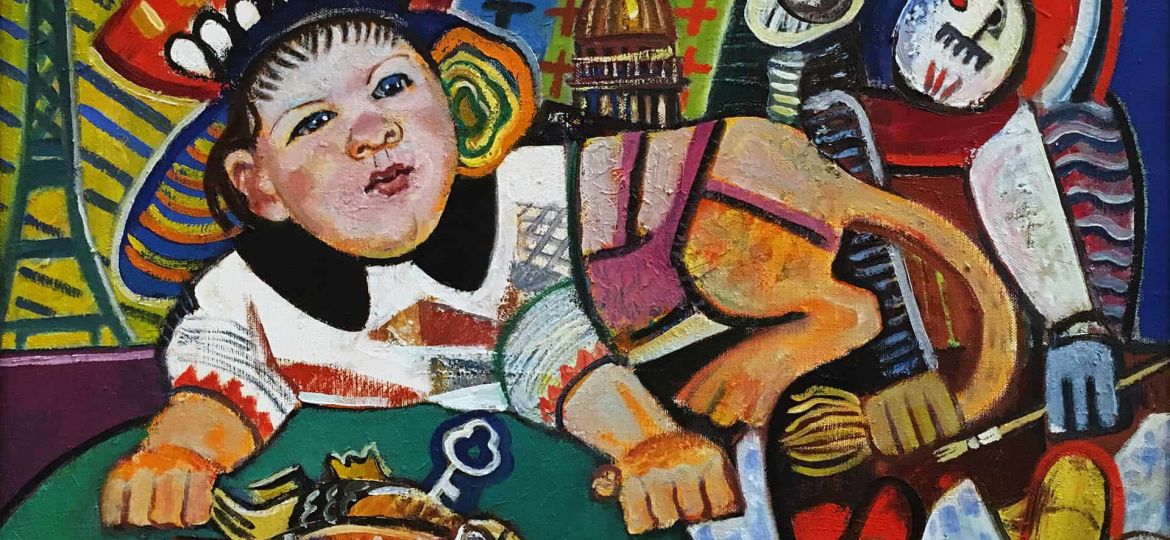 Виктор Мымрин - Сфинкс Вика, 2002 (холст, масло)