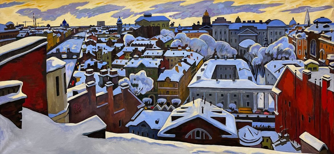 Валерий Филиппов — Над городом, 2021 (холст, масло)