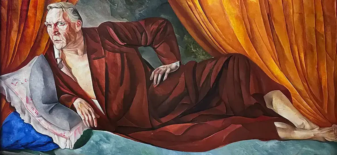Борис Григорьев — Портрет Ф. И. Шаляпина, 1918 (холст, масло) copy