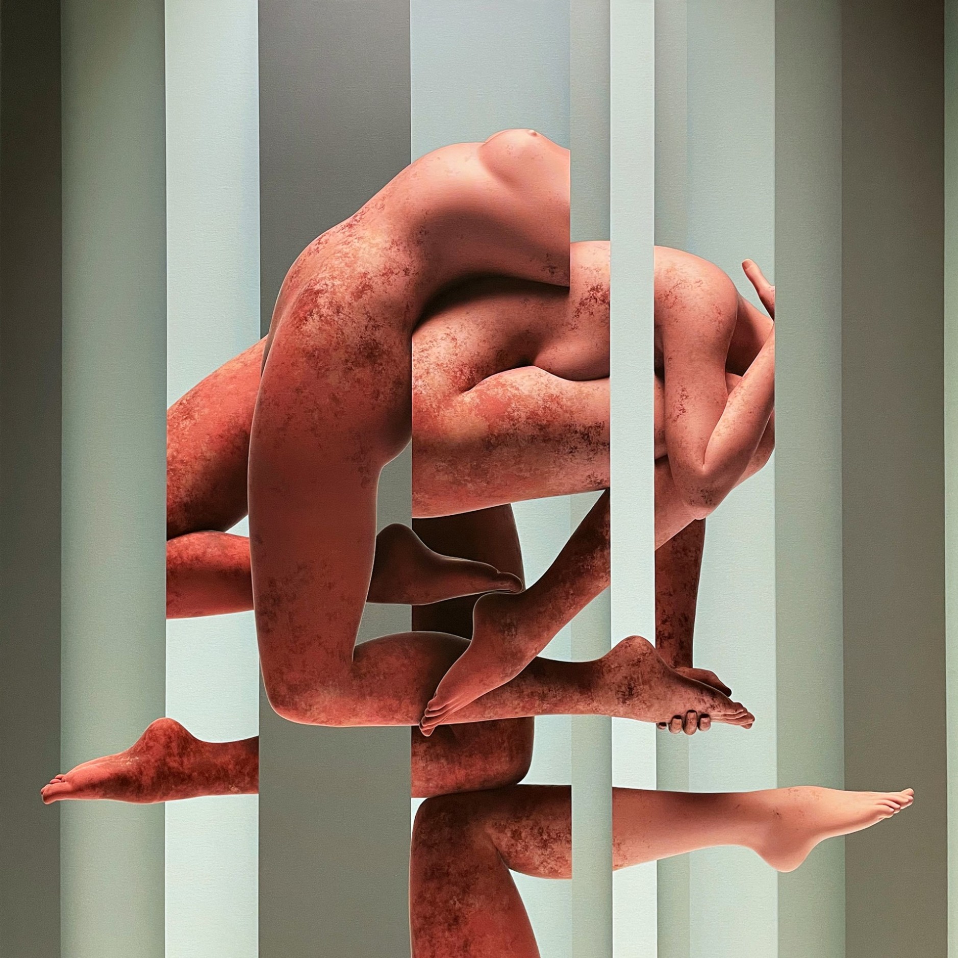 Адам Мартинакис — Спрятаться за чертой (цифровая печать), 2018