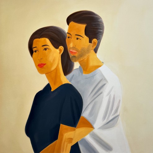 Алекс Кац — Винсент и Вивьен, 1998 (холст, масло)