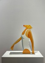 Алекс Кац — Девушка из кока колы, 2019 (струйная печать на вырезанной алюминевой пластине)