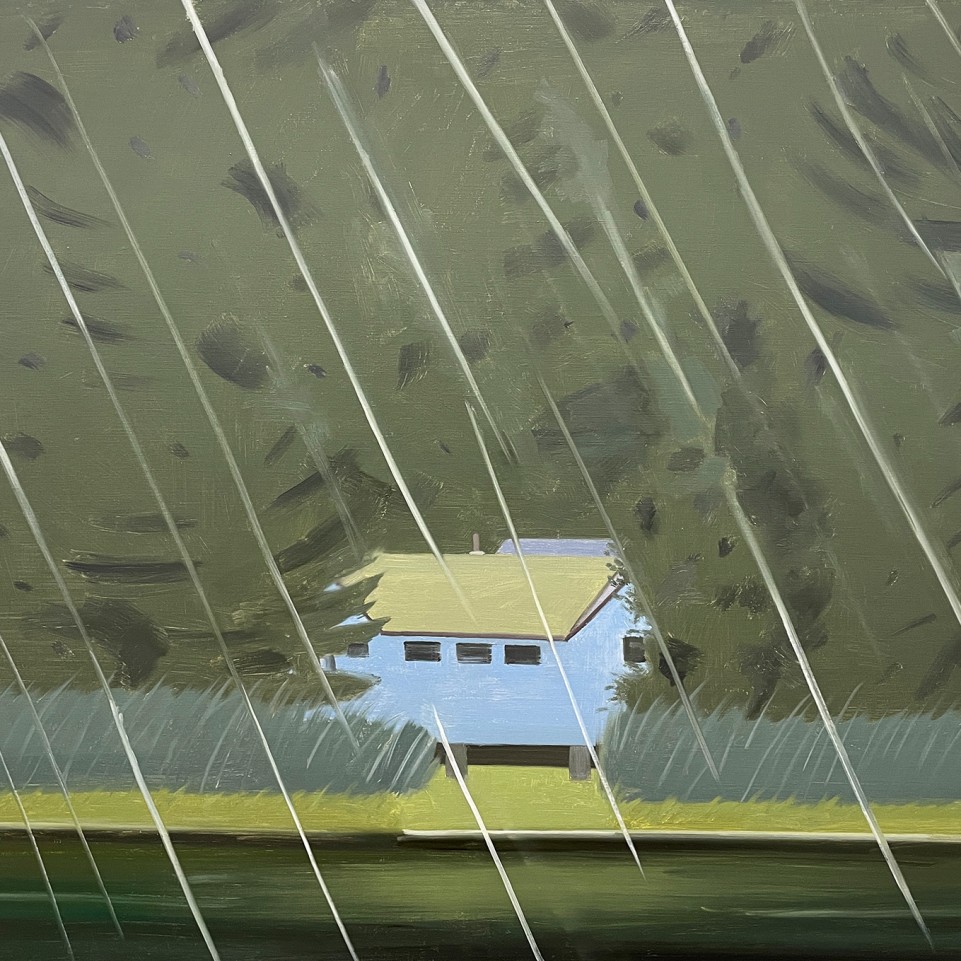 Алекс Кац — Реген. Дождь, 1989 (холст, масло)