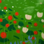 Алекс Кац — Розы 2, 1998 (холст, масло)