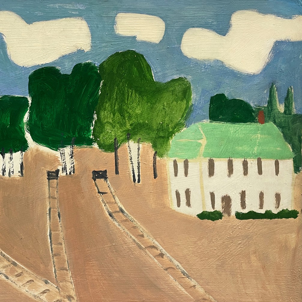 Алекс Кац — Сельские тропы, 1951 (холст, масло)