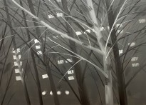 Алекс Кац — Серая ночь, 1999 (холст, масло)