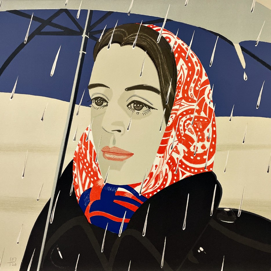 Алекс Кац — Синий зонтик, 1979 (литография)