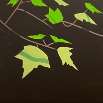 Алекс Кац — Черный ручей 8, 1990 (холст, масло)