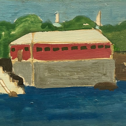 Максим Кац — Мост, 1951 (холст, масло)