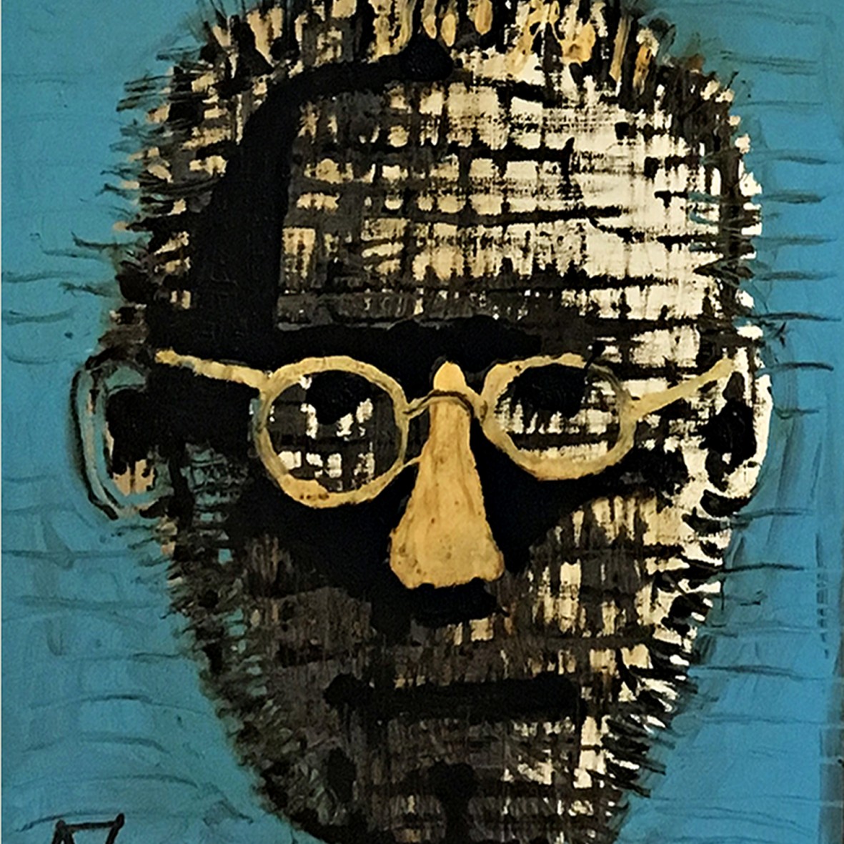 Александр Задорин — Автопортрет в очках, 2004 (холст, масло)