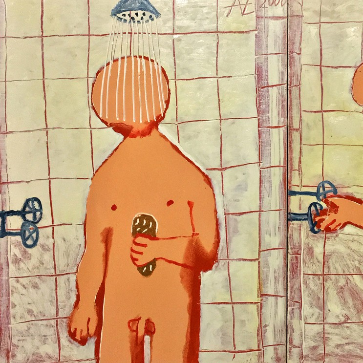 Александр Задорин — Душ, 2002 (холст, масло)