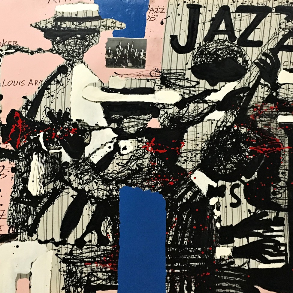 Александр Задорин — Звезда джаза, 2005 (холст, масло, эмаль)