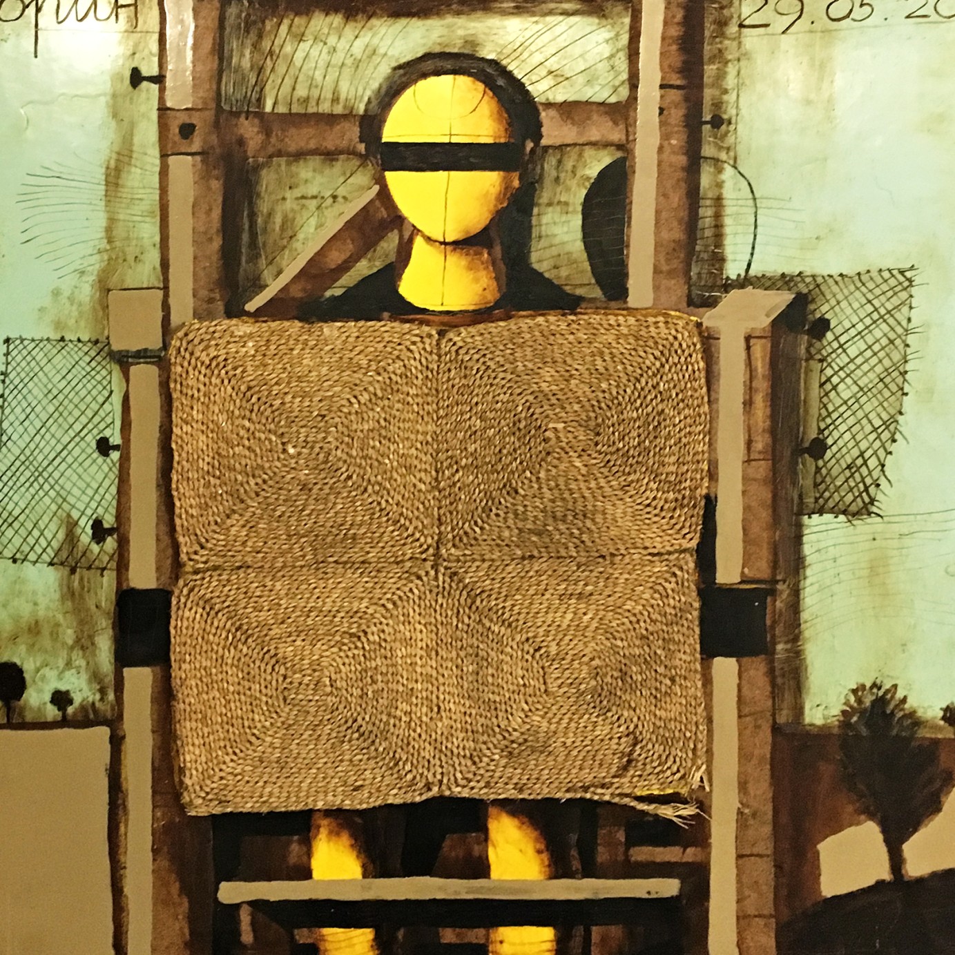 Александр Задорин — Зелёная женщина, 1987 (шамот, цветная глазурь)