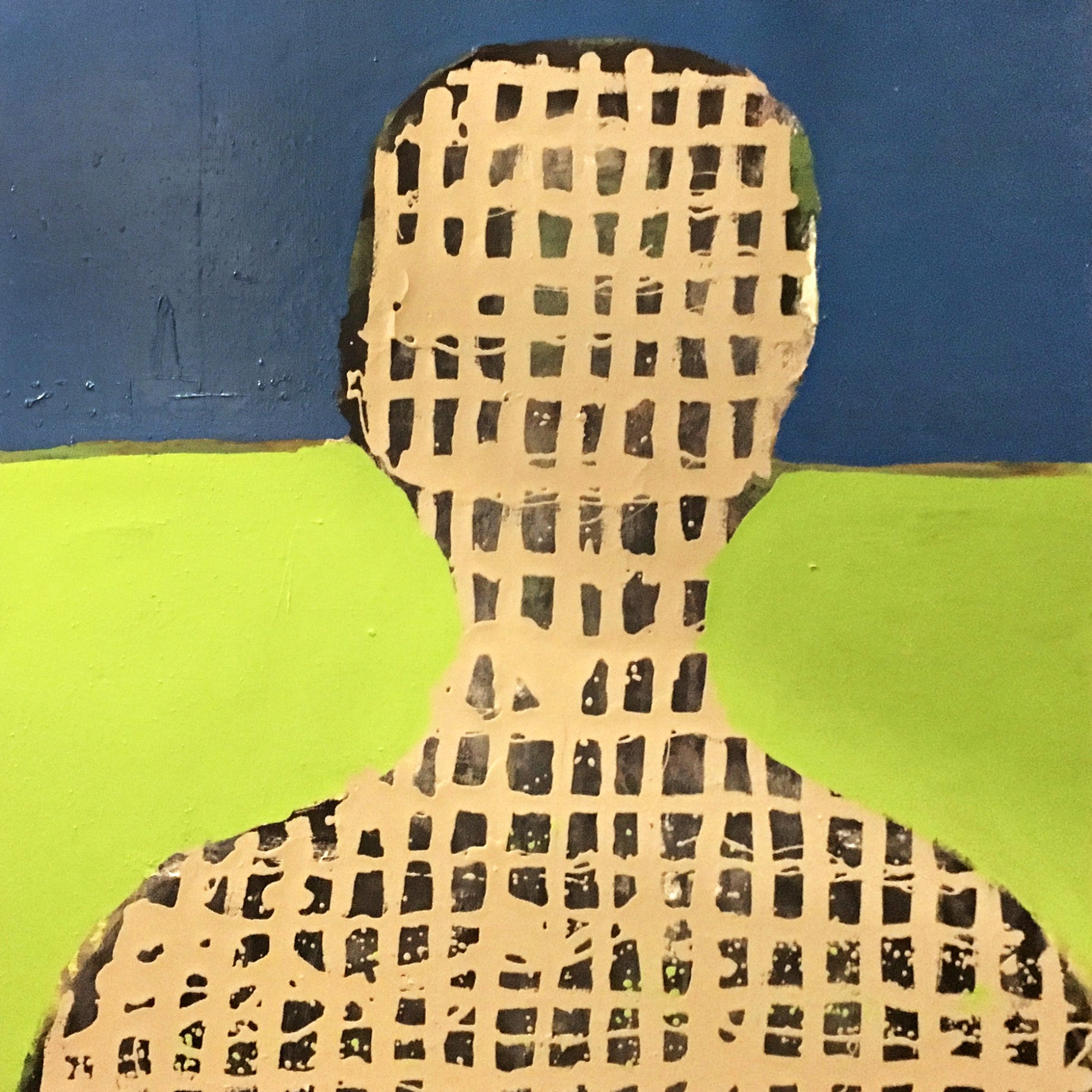 Александр Задорин — Клетчатый, 2002 (холст, масло)