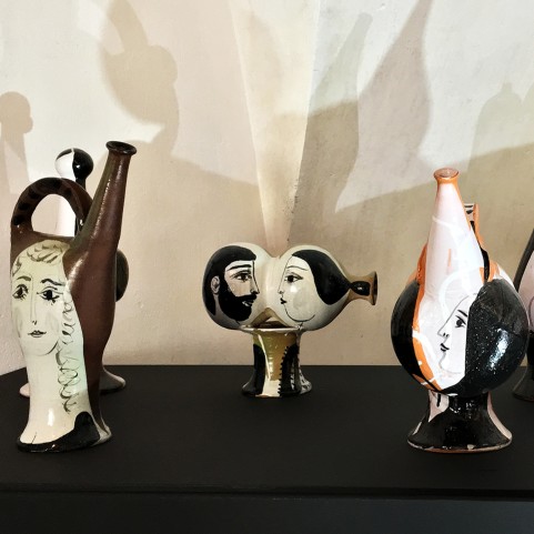 Александр Задорин — Композиция из пяти сосудов, 1976 (глина, эмаль, роспись)