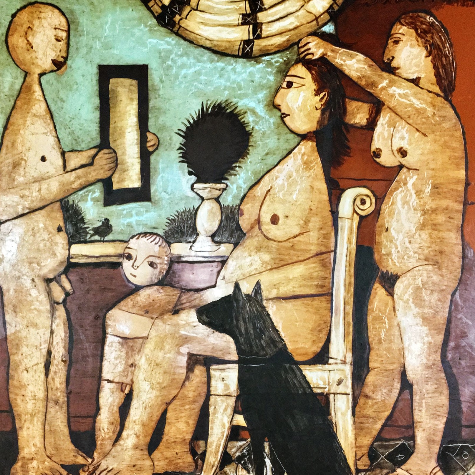 Александр Задорин — Прическа, 2001 (оргалит, масло)