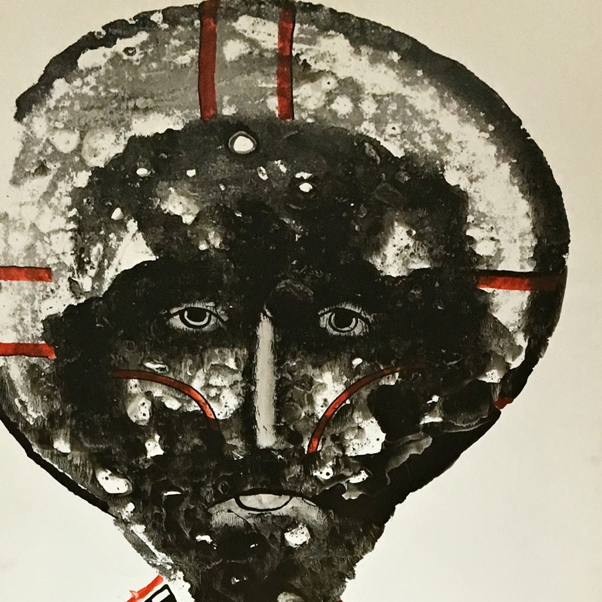 Александр Задорин — Святой, 1992 (тушь, гуашь)