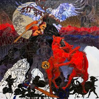 Анна Осипова — Битва, 2017 (холст, масло)