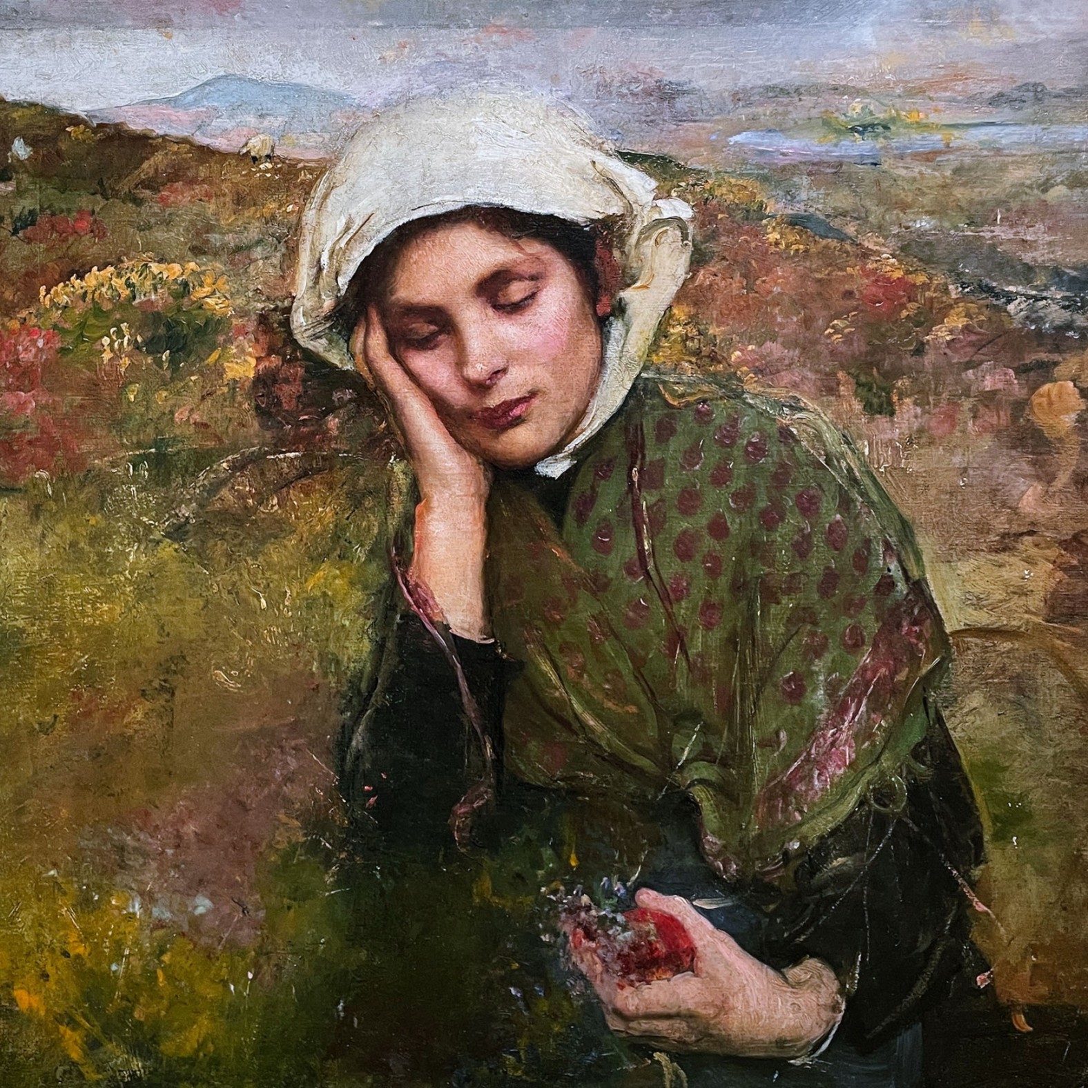 Энни Луиза Свиннертон — Выздоравливающая, 1887 (холст, масло)