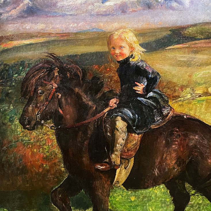 Энни Луиза Свиннертон — Мисс Элизабет Уильямсон на пони, 1906 (холст, масло)