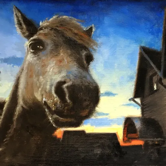 Алан Хататты — Нуар жарких ночей 2, 2019 (холст, масло)