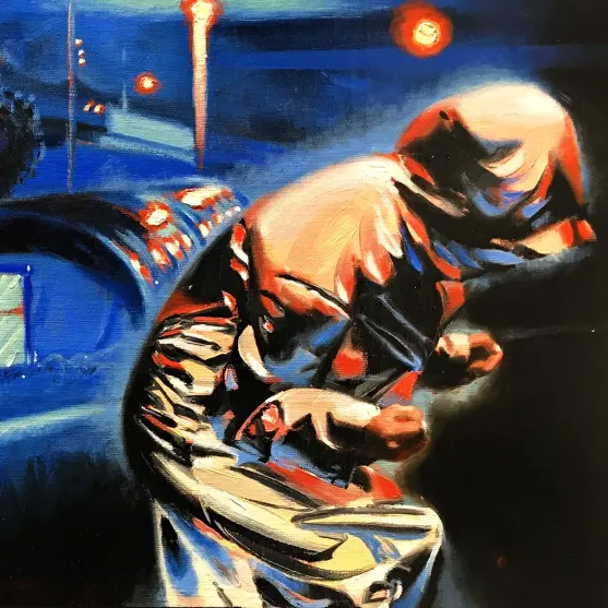 Алан Хататты — Нуар жарких ночей 3, 2019 (холст, масло)