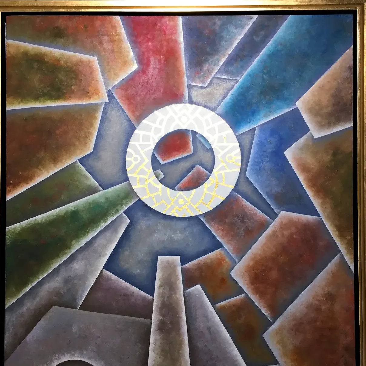 Александр Николенко — Кольцо власти, Холст, смешанная техника, золотое покрытие, 2016–2018