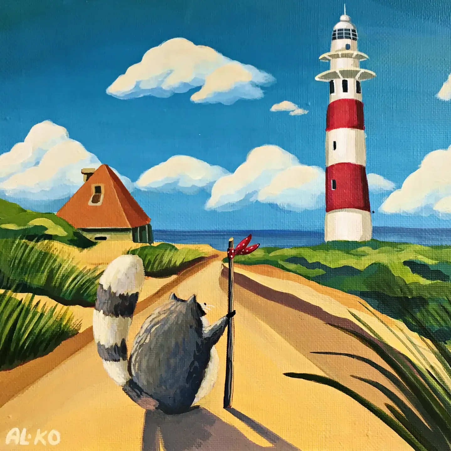 Алина Копейкина — Дорога к морю, 2019 (холст, акрил)