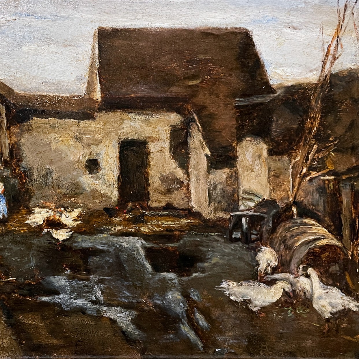 Макс Либерман — Ферма в Барбизоне, 1874 (холст, масло)