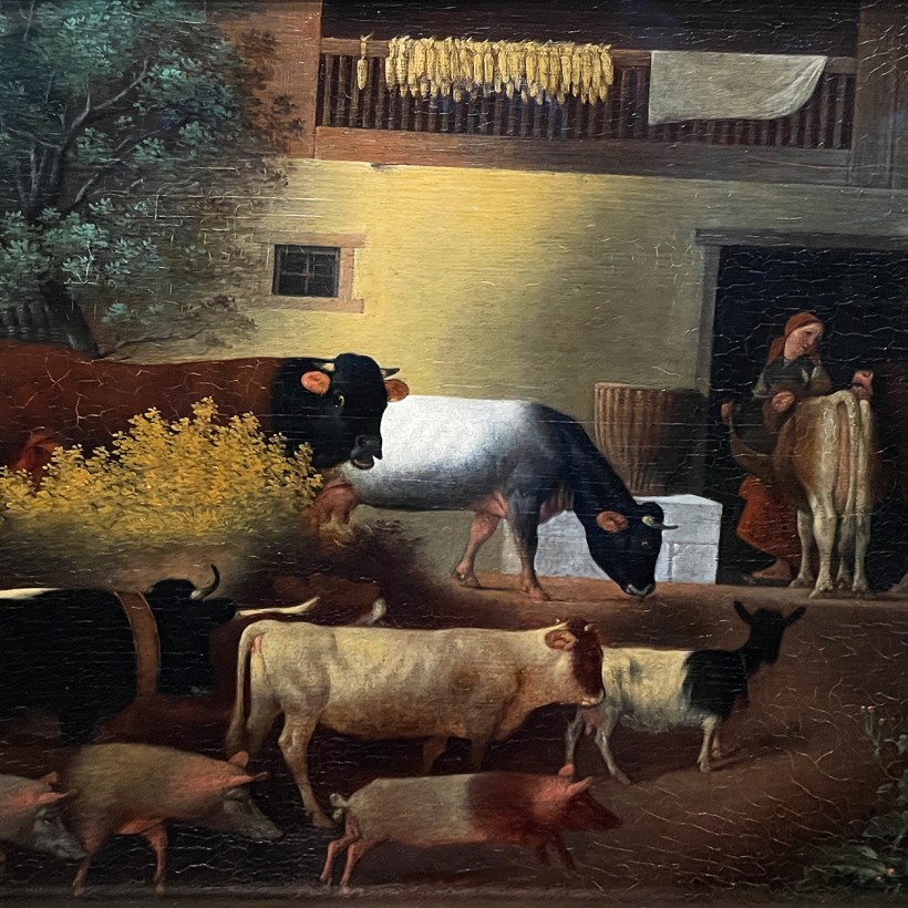 Михаэль Недер — Возвращение стада, 1844 (холст, масло)