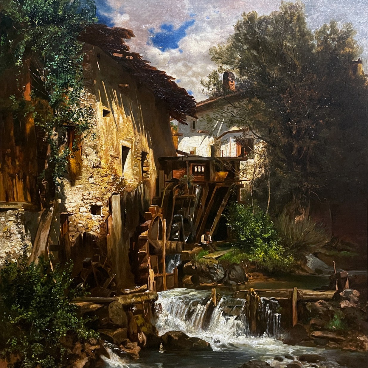 Роберт Русс — Мельница в Южном Тироле, 1875 (холст, масло)