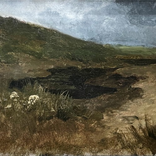 Эжен Йеттель — Мотив песчаных дюн (холст, масло), не датировано