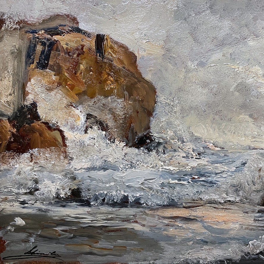 Эмиль Якоб Шиндлер — Прибор в Рагузе, 1887 (холст, масло)