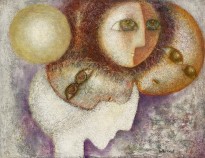 Белла Бризель — Белая голова, 1973 (холст, масло)