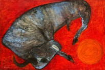 Белла Бризель — Бык, 1954 (холст, масло)