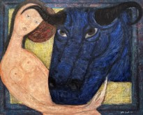 Белла Бризель — Бык, 1955 (холст, масло)