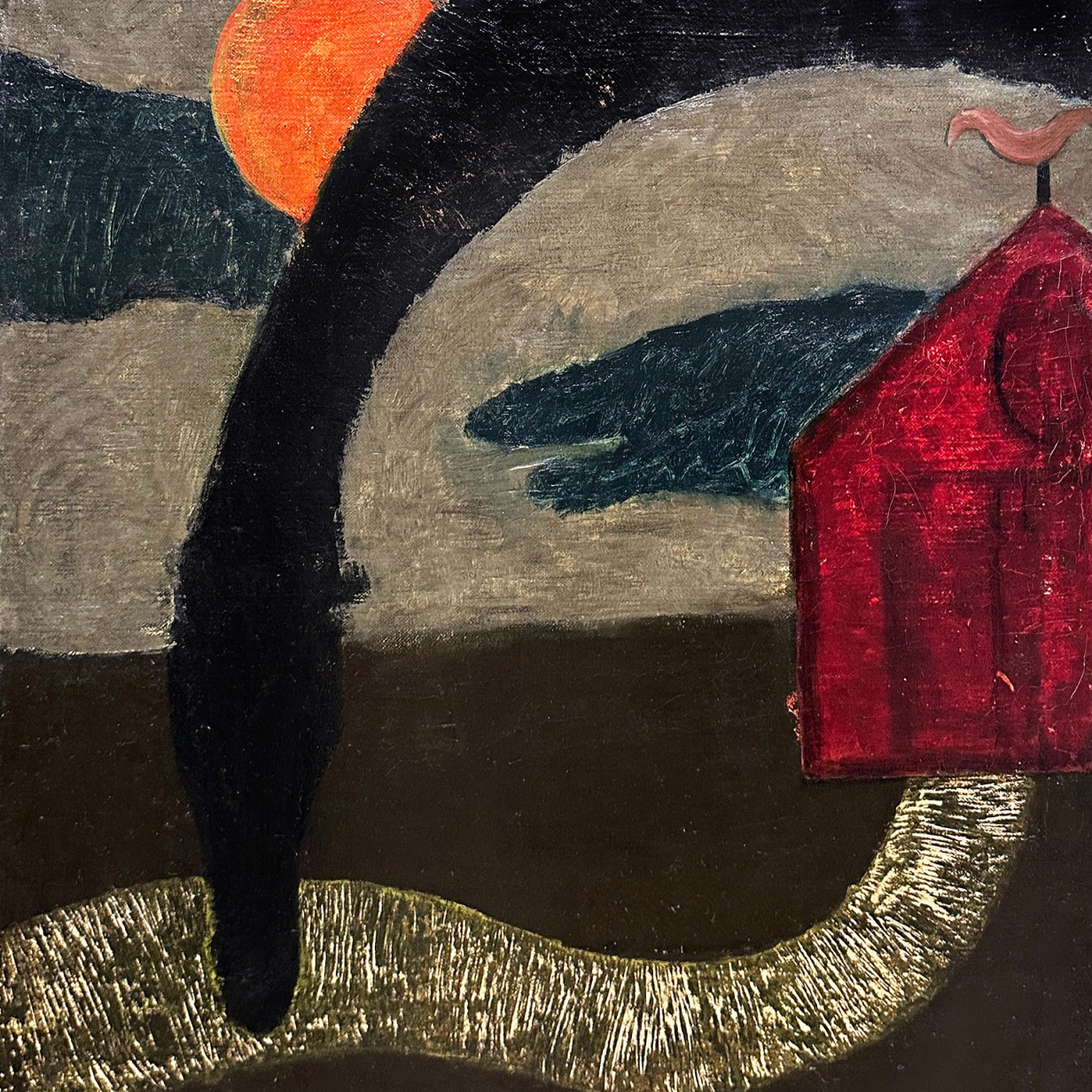 Белла Бризель — Дорога, 1951 (холст, масло)