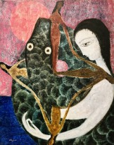 Белла Бризель — Зелёный змей, 1954 (холст, масло)