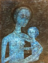 Белла Бризель — Мать и дитя, 1955 (холст, масло)