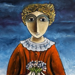 Йосл Бергнер — Девочка с цветами, 8640 $