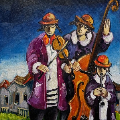 Йосл Бергнер — Музыканты в местечке III, 10080 $