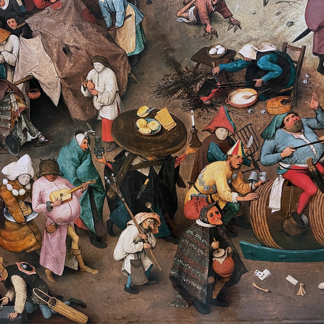 Питер Брейгель (Мужицкий) — Поединок Масленицы и Поста, 1559 (фрагмент)