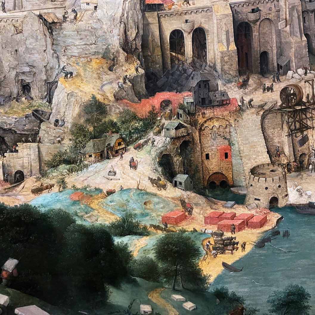 Питер Брейгель (Мужицкий) — Вавилонская башня, 1563 (фрагмент)