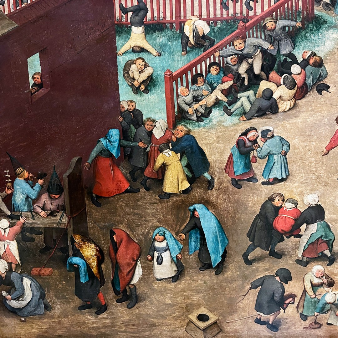 Питер Брейгель (Мужицкий) — Детские игры, 1560 (фрагмент)