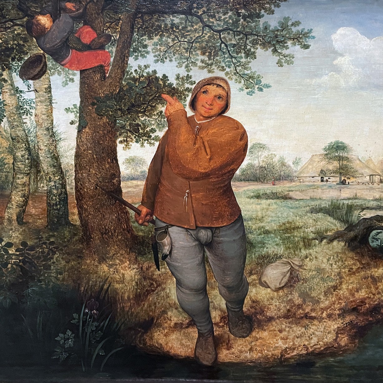 Питер Брейгель (Мужицкий) — Крестьянин и расхититель гнезд, 1568