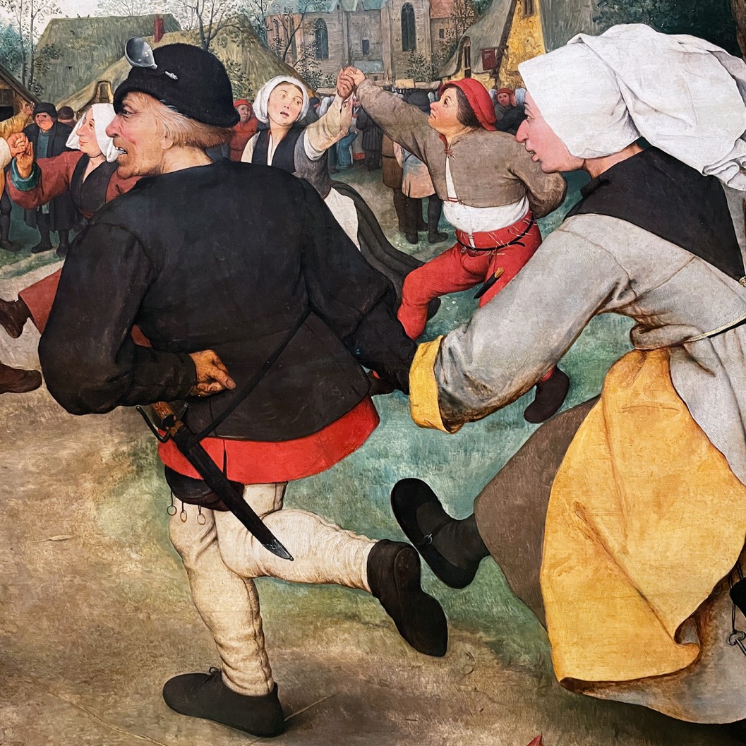 Питер Брейгель (Мужицкий) — Крестьянский танец, 1568 (фрагмент)